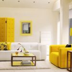 salon blanc-jaune