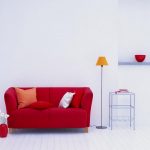 canapé rouge