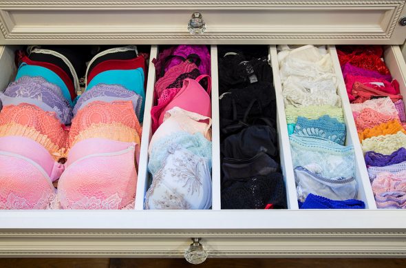 linge dans la commode