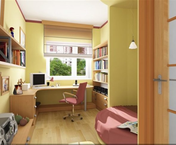 conception de la chambre pour une fille adulte