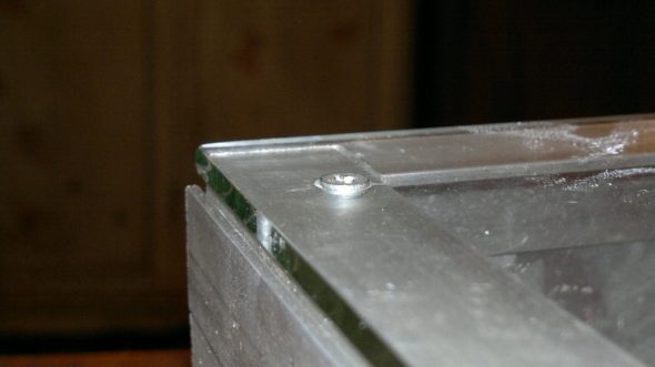 trou dans le verre