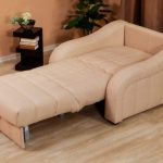 fauteuil-lit beige