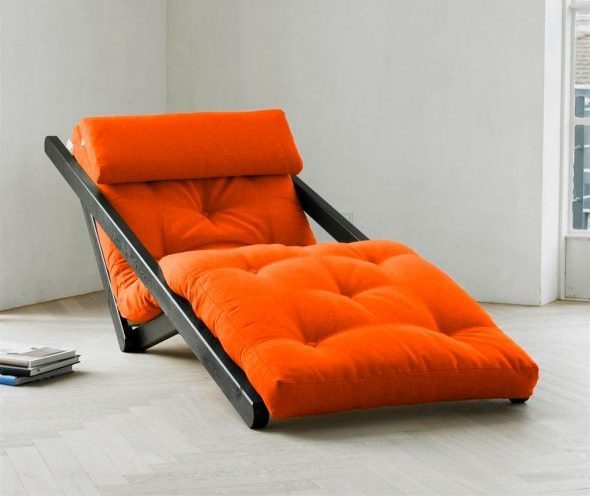 fauteuil-lit rouge