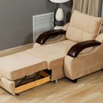 fauteuil-lit décomposé
