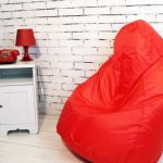 pouf rouge