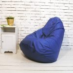 pouf bleu