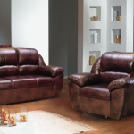 chaise de lit en cuir