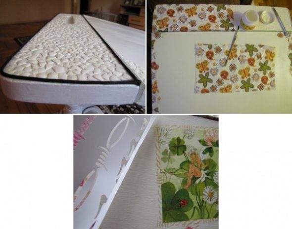pour restaurer la table avec leurs propres mains