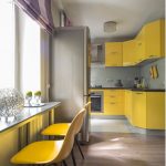 set de cuisine jaune