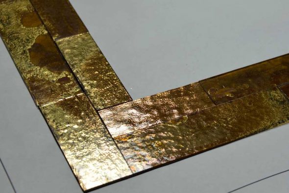 cadre en mosaïque et fusible pour miroir