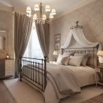 Chambre provençale à baldaquin