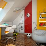 chaise pour écolier dans la chambre des enfants