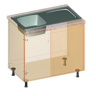 commode sous l'évier avec leurs propres mains pour la cuisine