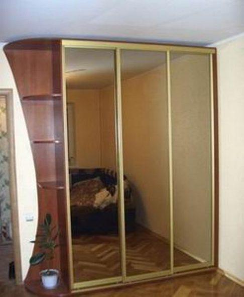  portes miroir argent