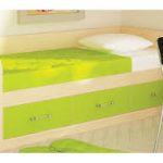 Canapé lit bébé 3 tiroirs Max vert