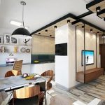 Design intérieur d'un appartement d'une pièce