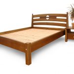 Lit double en bois massif Edem