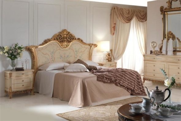 Intérieurs de chambre de style classique
