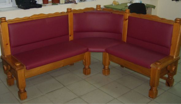 Les marches de couvrir la kitchenette