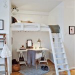 lit mezzanine blanc