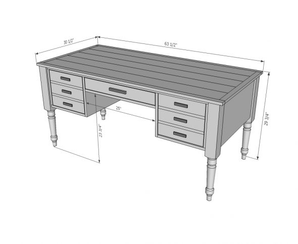 Taille de bureau