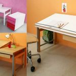 Bureau avec plan de travail réglable