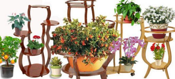 Jardinière en bois