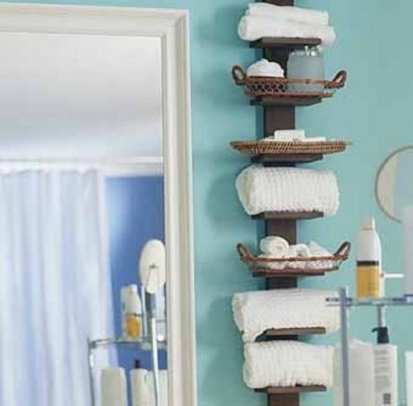 Étagère pour la salle de bain faites-le vous-même
