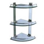 Étagère en verre pour salle de bain