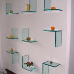 Étagères à fleurs en verre
