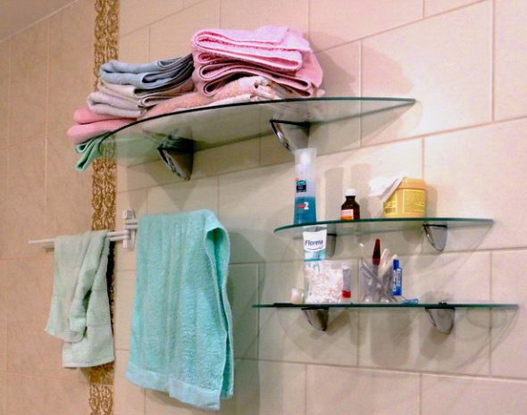 Étagères pour salle de bain