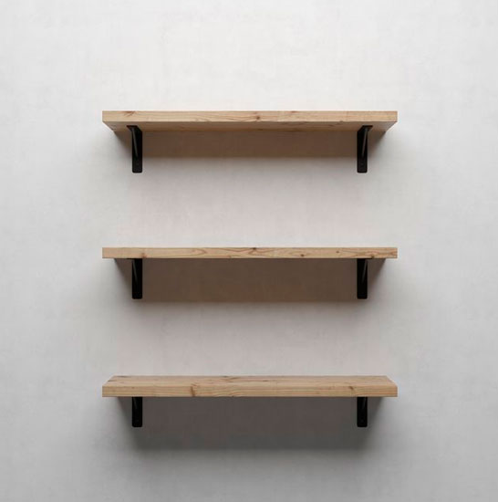 Simple étagère en bois pour les livres