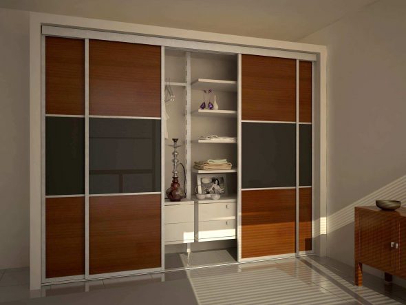 Armoire coulissante avec mécanisme coulissant