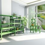 Rack pour pots de fleurs