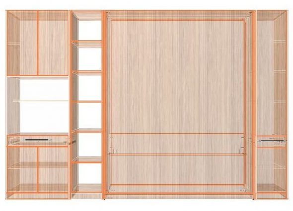 Mur - dessin d'armoire