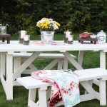 Table pour donner les mains de blanc