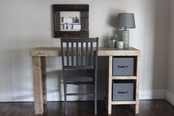 Plans de travail sur le bureau
