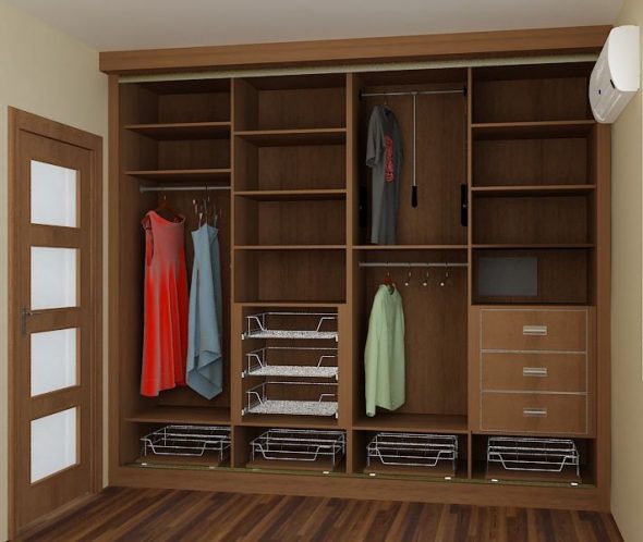 Garde-robe confortable et spacieuse