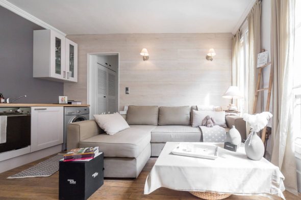 Options intérieures pour un appartement d'une pièce