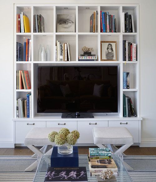 mur blanc pour les livres