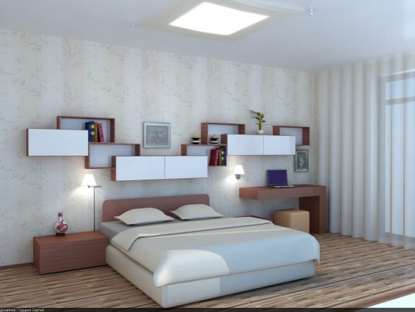 étagère au dessus du lit