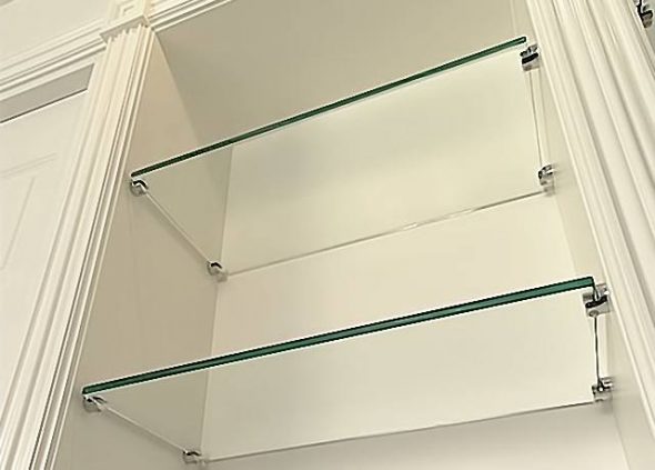 attaches pour tablettes en verre