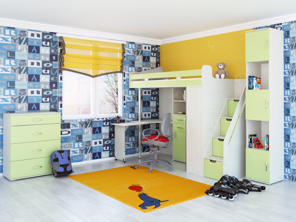 lit mezzanine pour un adolescent