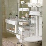 étagères de sol pour salle de bain