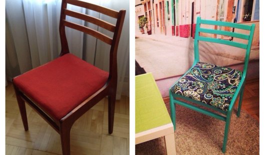 nouvelle vie pour la chaise photo