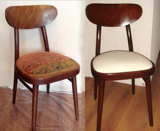 transportant une vieille photo de chaise