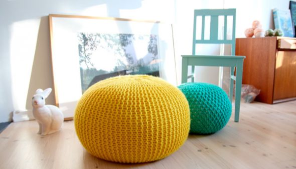 faire pouf le faire vous-même avec des fils