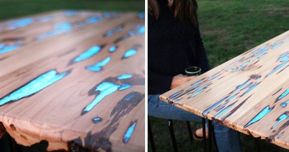 faire briller dans la table sombre-pas de magie