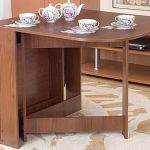 table semi-circulaire