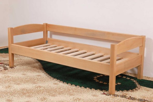 Lit simple en bois eureka 90х200